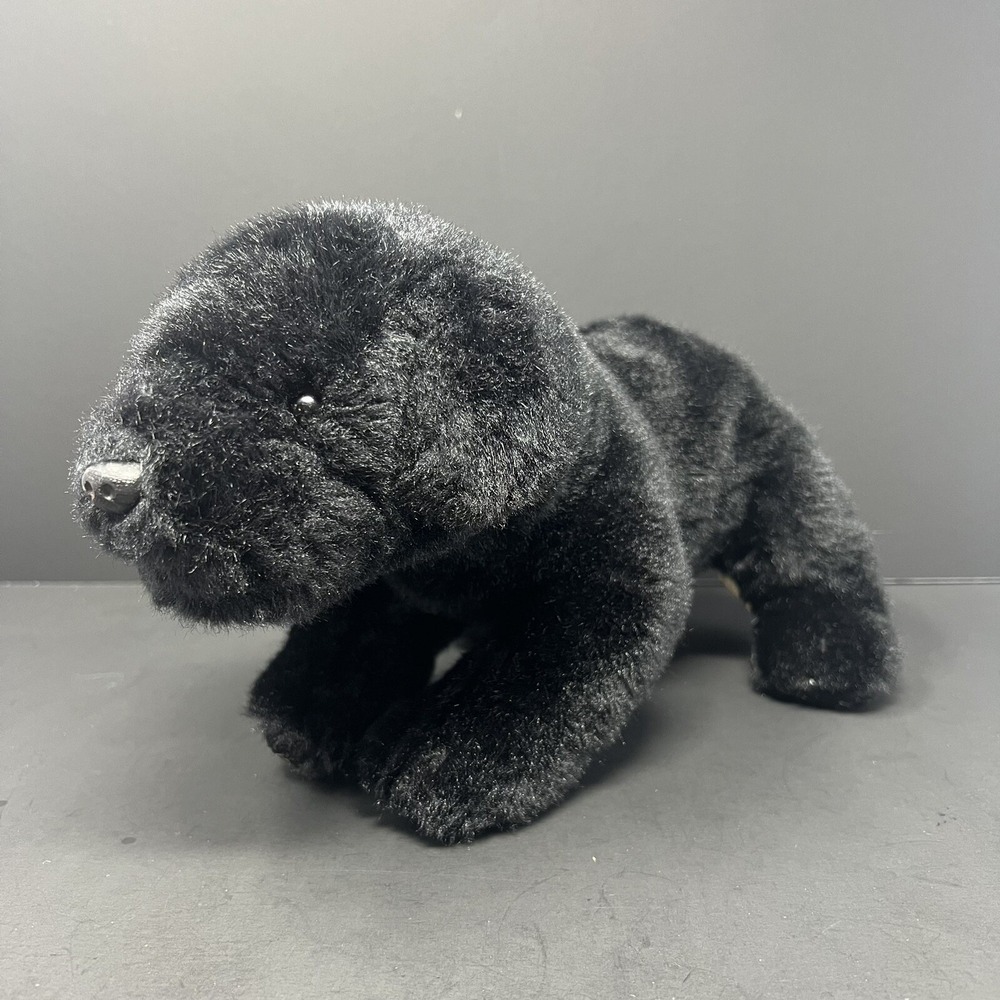 Demdaco Nat & Jules Black Labrador Dog Plush 13 Inch Stuffed Animal Pup Toy